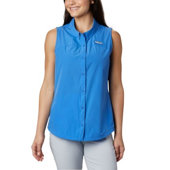 Columbia Coral Point Sleeveless Woven, PFG Fishing Azules Para Mujer | 317542-YXT